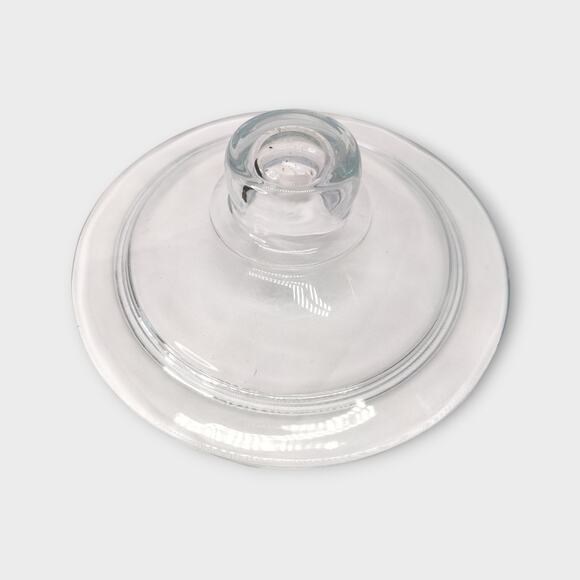 Large Glass Display Cookie Candy Jar Canister With Lid 9" 3/4 H x 7" 1/4 D - Picture 3 of 3